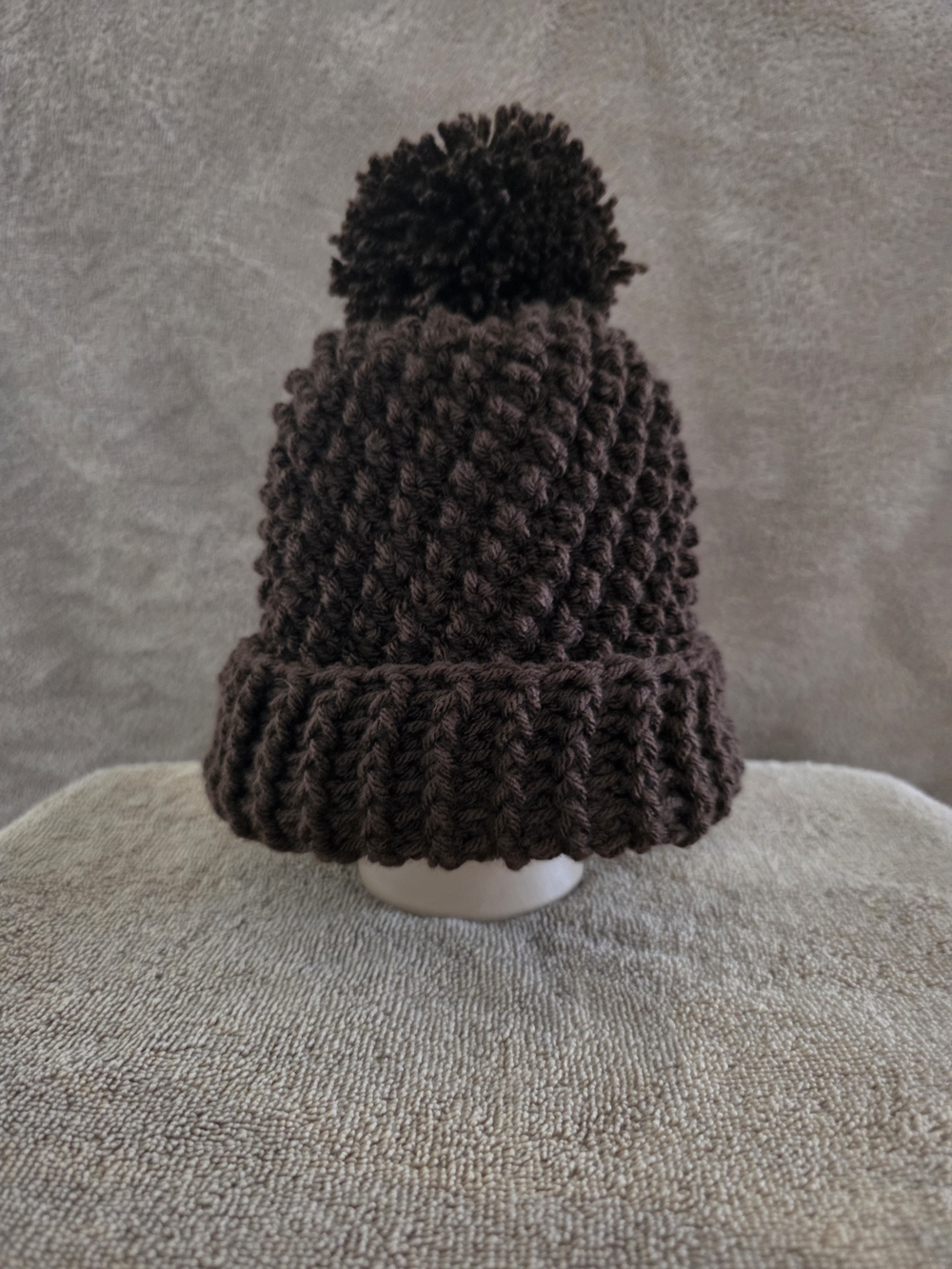 Thick, Warm, & Cozy Crocheted Beanie Hat